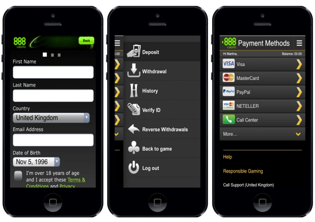 Dépôts Casino Mobile en ligne