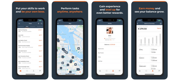 Missions commerciales avec l'application Roamler