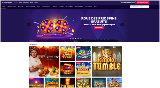 Partycasino pour les parieurs français