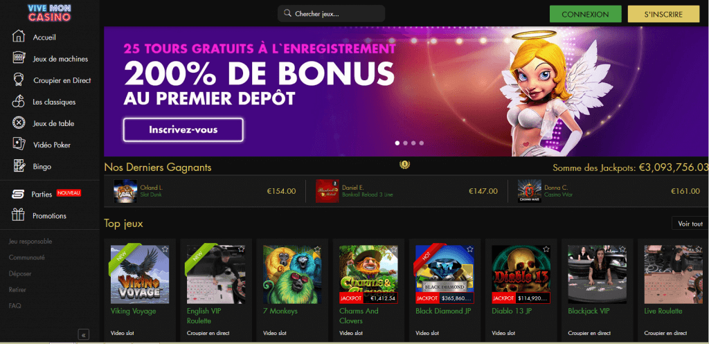 vive mon casino en ligne avec Paypal