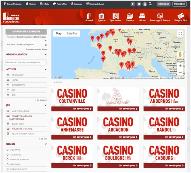Un grand choix de jeux de casino