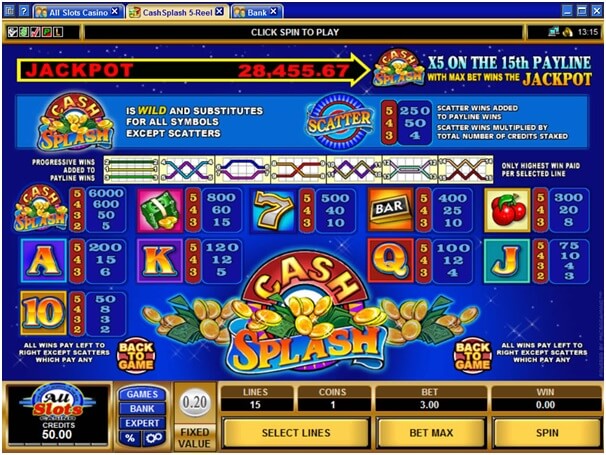 Vingt-cinq-machines-à-sous-de-ligne-de-paiement